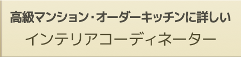 高級マンション・オーダーキッチンに詳しいインテリアコーディネーター